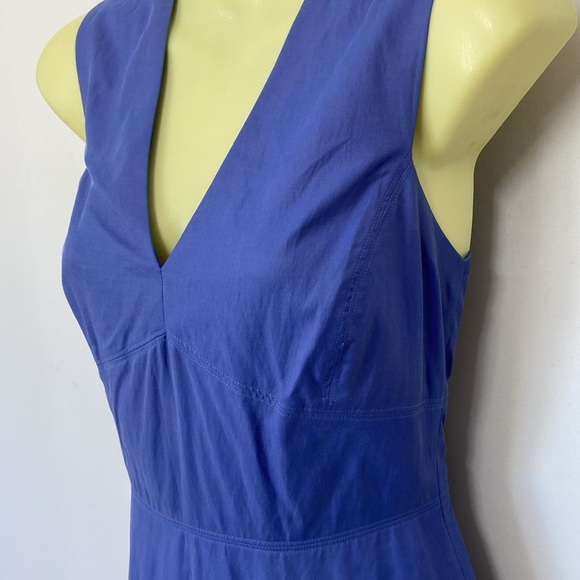 REBECCA TAYLOR DRESS BLUE LOW WAIST RAYON SZ 4 EXCELLENT - Picture 5 of 7
